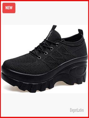 Women's Orthopedic Platform Walking Shoes Slip-On Trail Running